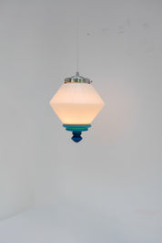 Swedish_Art_Deco_Milk_Glass_Pendant_Lamp_with_Blue_Accents,_1930s