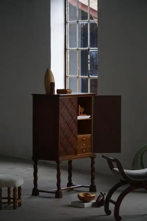 Swedish_Grace_Geometric_Oak_Cabinet_by_Thysells_Möbler,_Art_Deco_Storage_Cabinet,_1940s