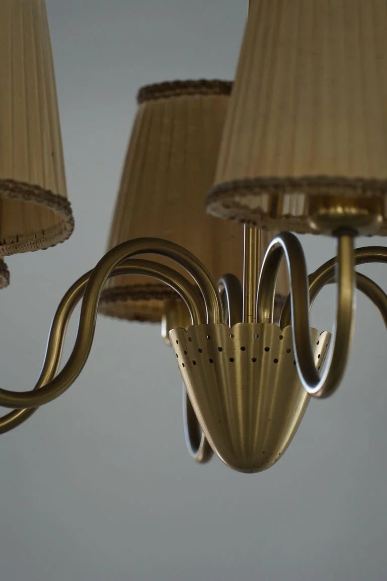 Swedish_Mid_Century_Modern,_5_Arm_Chandelier,_Attr._Hans_Bergström,_1950s