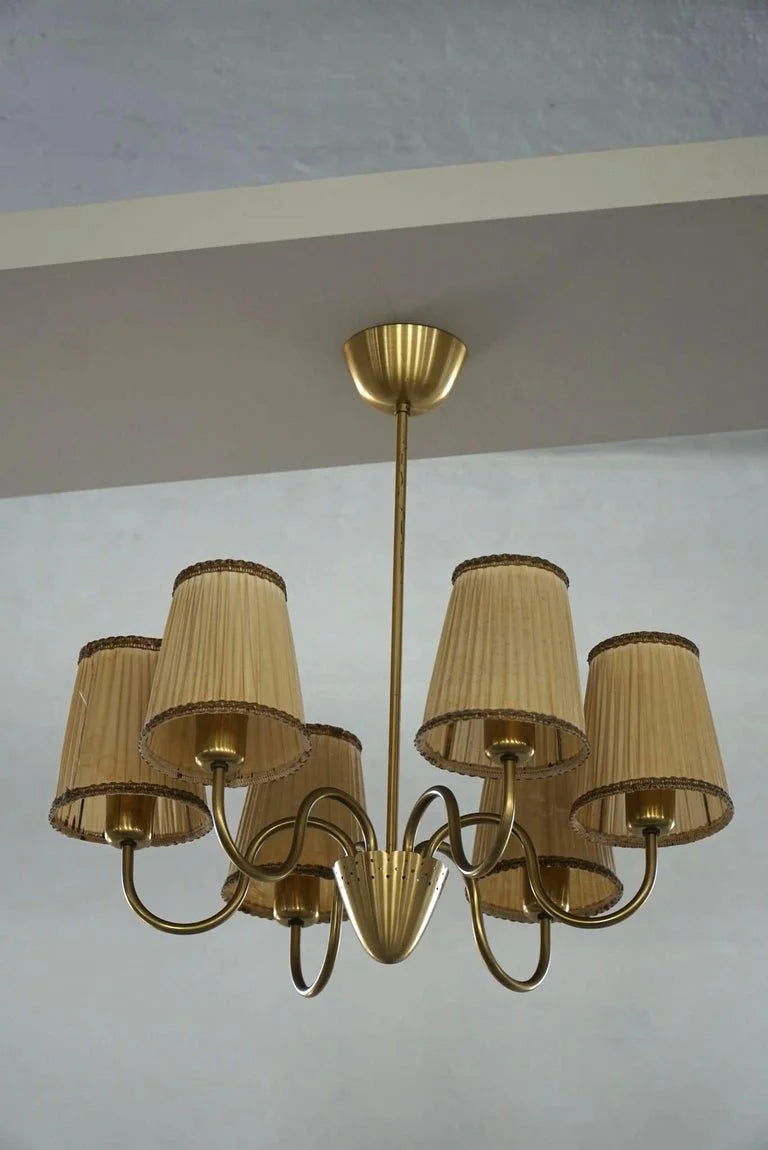 Swedish_Mid_Century_Modern,_5_Arm_Chandelier,_Attr._Hans_Bergström,_1950s