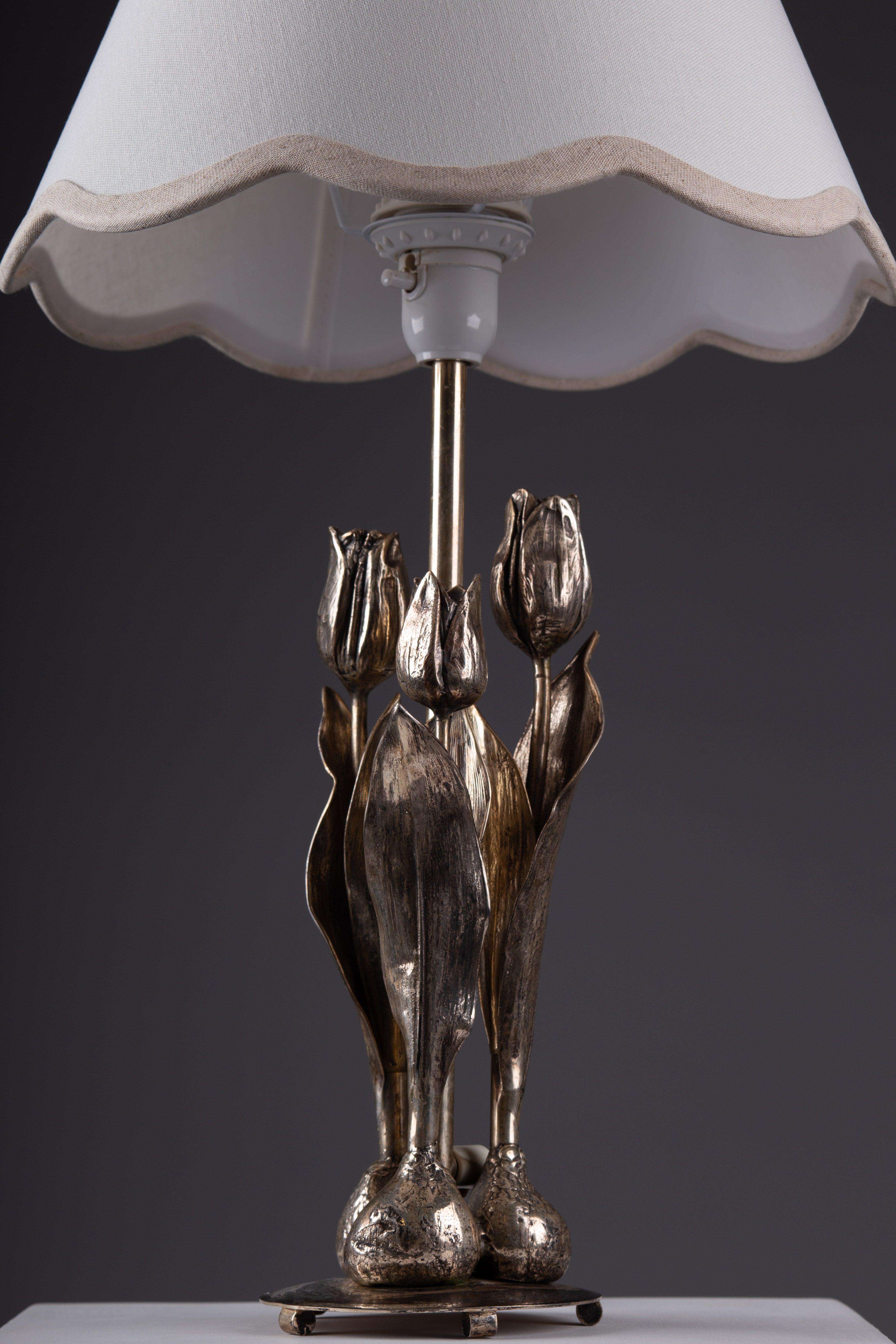 Silver-Plated_Tulip_Table_Lamp_by_H._Pegefors,_Sweden_1965