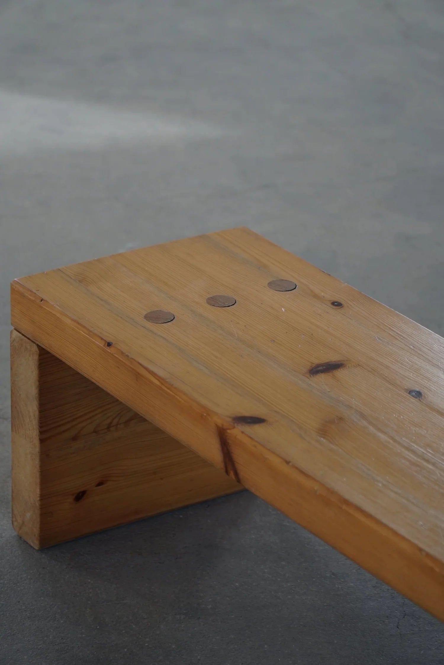 Swedish_Modern_Brutalist_Table_Bench_in_Solid_Pine,_1970s