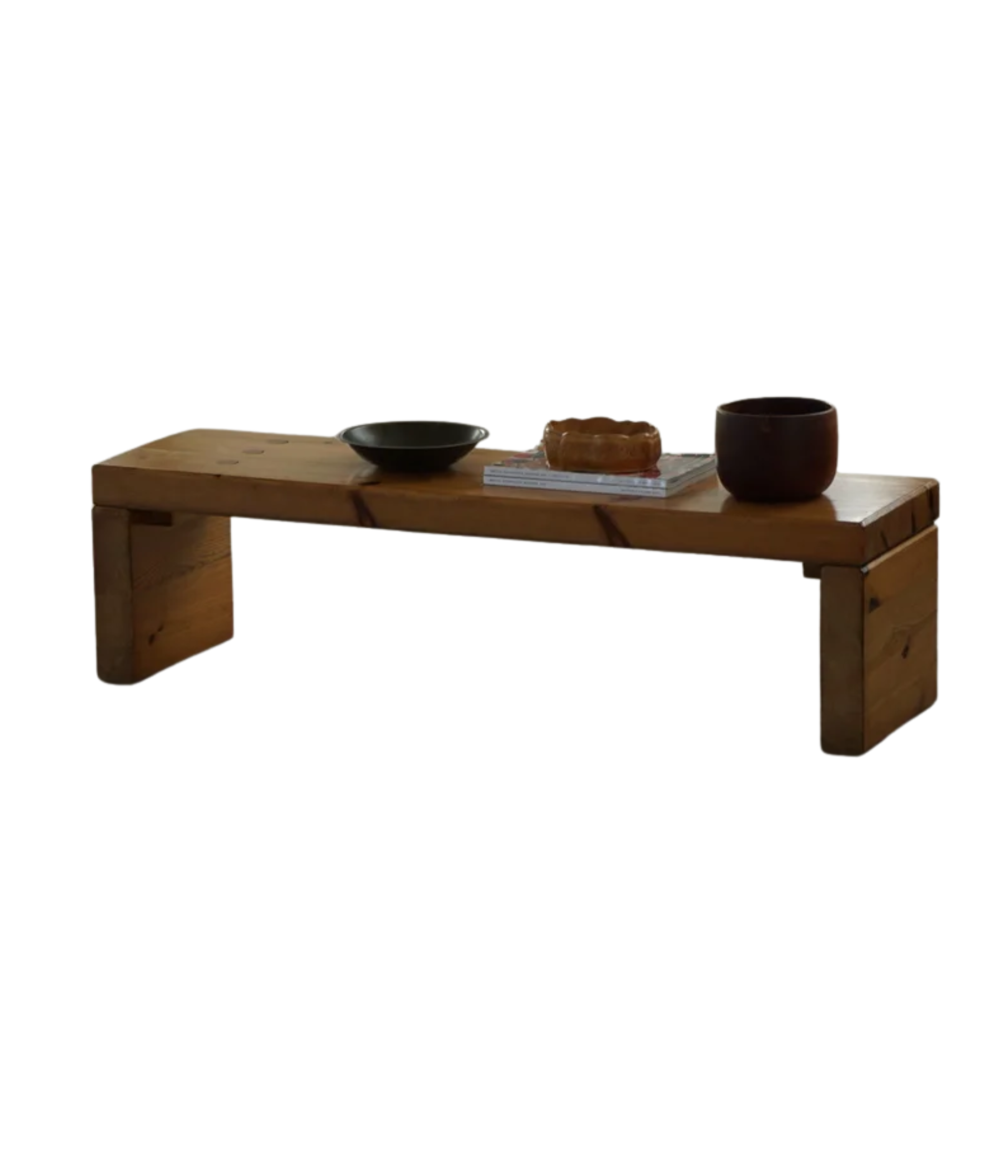 Swedish_Modern_Brutalist_Table_Bench_in_Solid_Pine,_1970s
