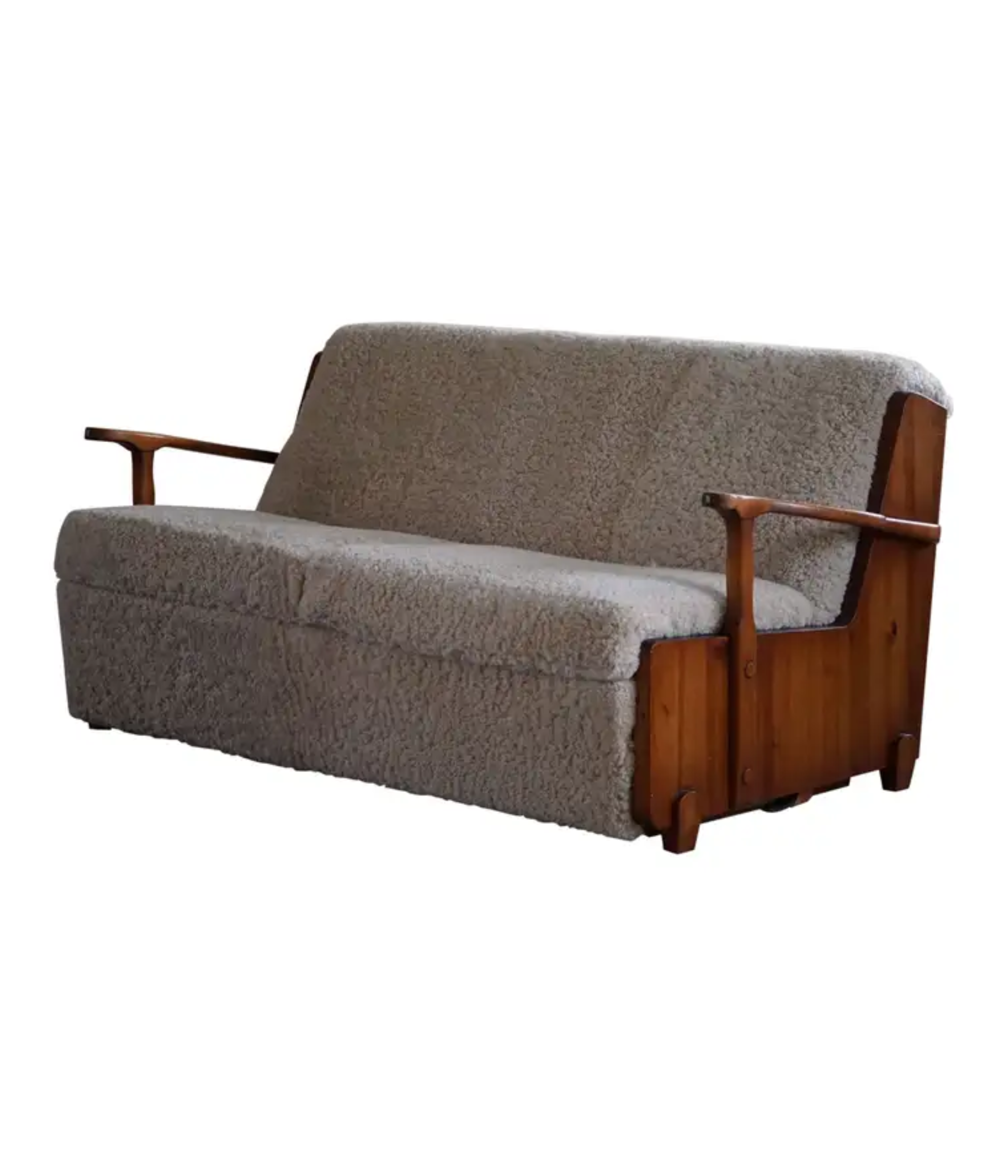 _Bed_in_Pine_&_Lambswool,_1950s