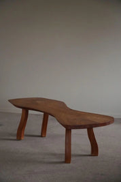 Swedish_Modern,_Organic_Shaped_Sofa_Table_in_Elm_by_Carl-Axel_Beijbom,_1968