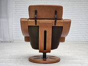 Swivel_Armchair,_Corduroy_Upholstery_&_Wood_Base,_1980s_Sweden