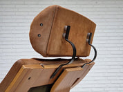 Swivel_Armchair,_Corduroy_Upholstery_&_Wood_Base,_1980s_Sweden