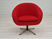 Swivel_Lounge_Chair,_Mid-Century_Wool_&_Steel_by_Karl_Eric_Klote_1960s_Denmark