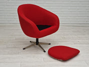 Swivel_Lounge_Chair,_Mid-Century_Wool_&_Steel_by_Karl_Eric_Klote_1960s_Denmark