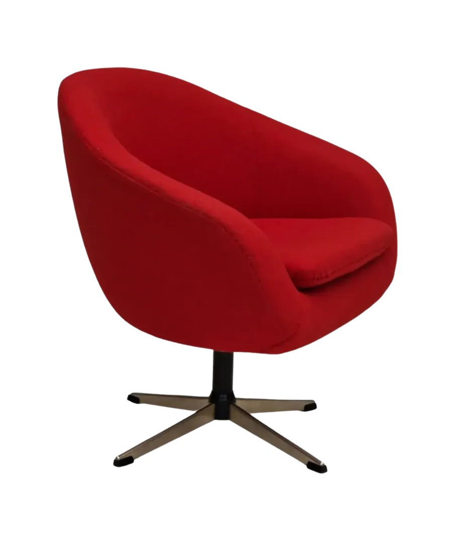 Swivel_Lounge_Chair,_Mid-Century_Wool_&_Steel_by_Karl_Eric_Klote_1960s_Denmark