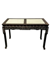 Syrian_Rosewood_Console_Table,_Mother-of-Pearl_&_Marble_Top_1950s_Syria