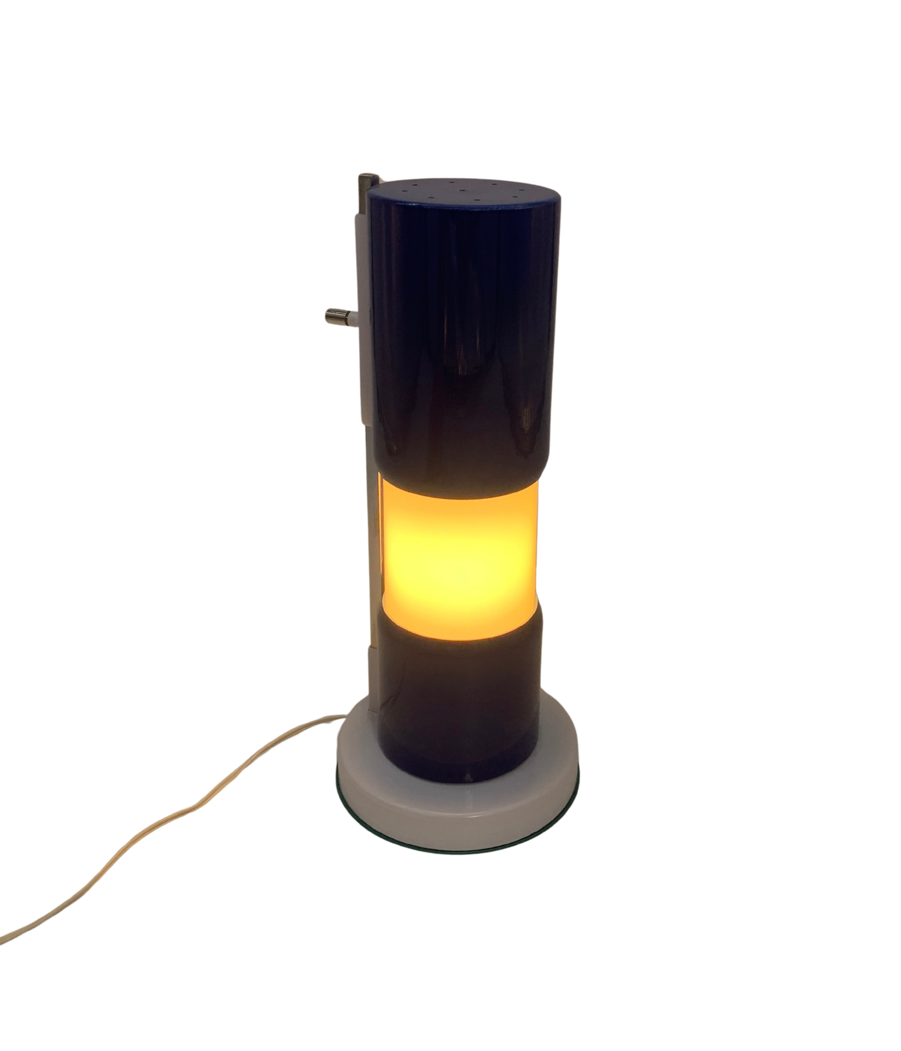 Table_Lamp_by_Angelo_Lelii_for_Arredoluce,_Blue_Metal_and_Opaline_Glass,_1950s