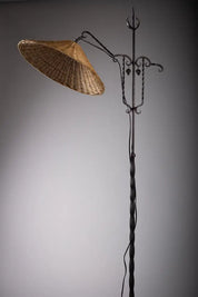 Taidetakomo_Antti_Hakkarainen_Wrought_Iron_Floor_Lamp,_1930s,_Finland