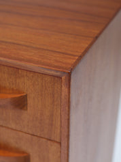 Teak_Tallboy_Chest_of_Drawers_by_Clausen_&_Søn,_1960s,_Denmark