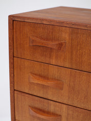 Teak_Tallboy_Chest_of_Drawers_by_Clausen_&_Søn,_1960s,_Denmark