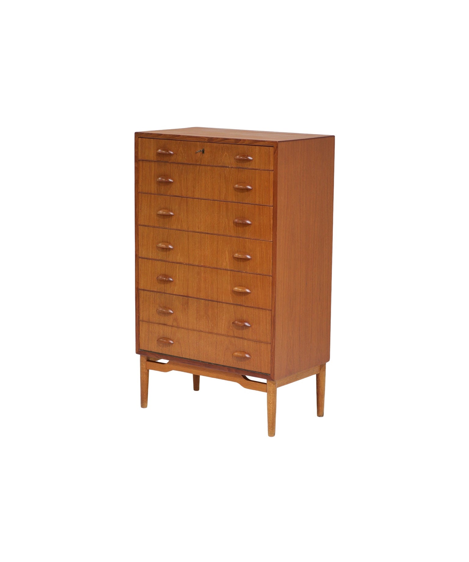 Tall_chest_of_drawers_with_shoe_rack_teak_Danish_1960s