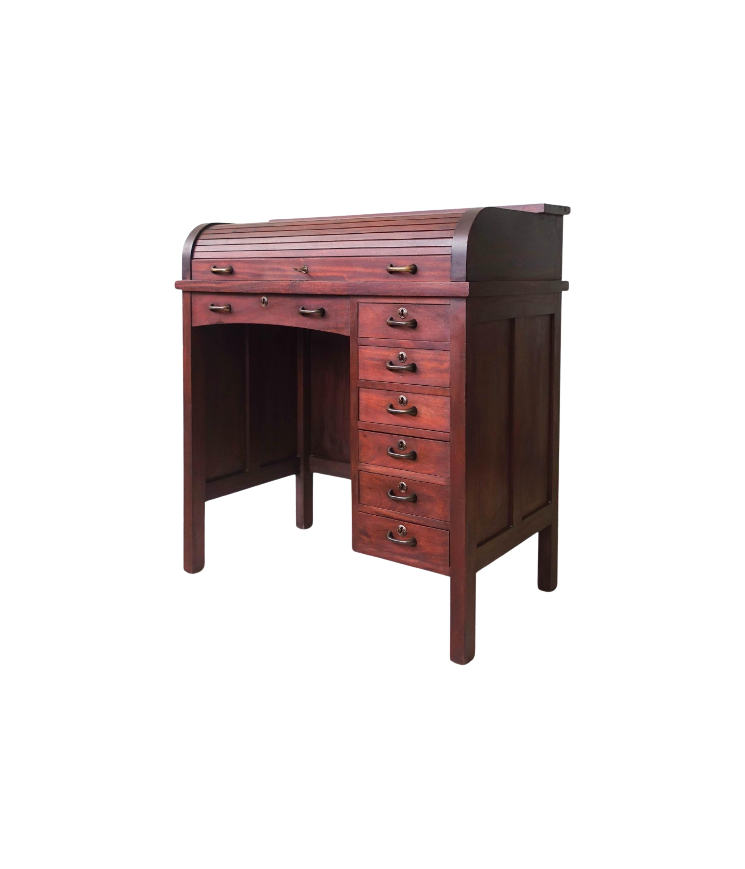 Tambour_Door_Desk_in_Oak_Wood,_Industrial_Design,_1940s