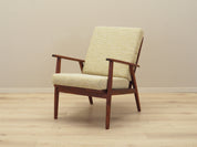 Teak_Armchair,_Danish_Design,_Refurbished_Fabric,_1970s,_Denmark
