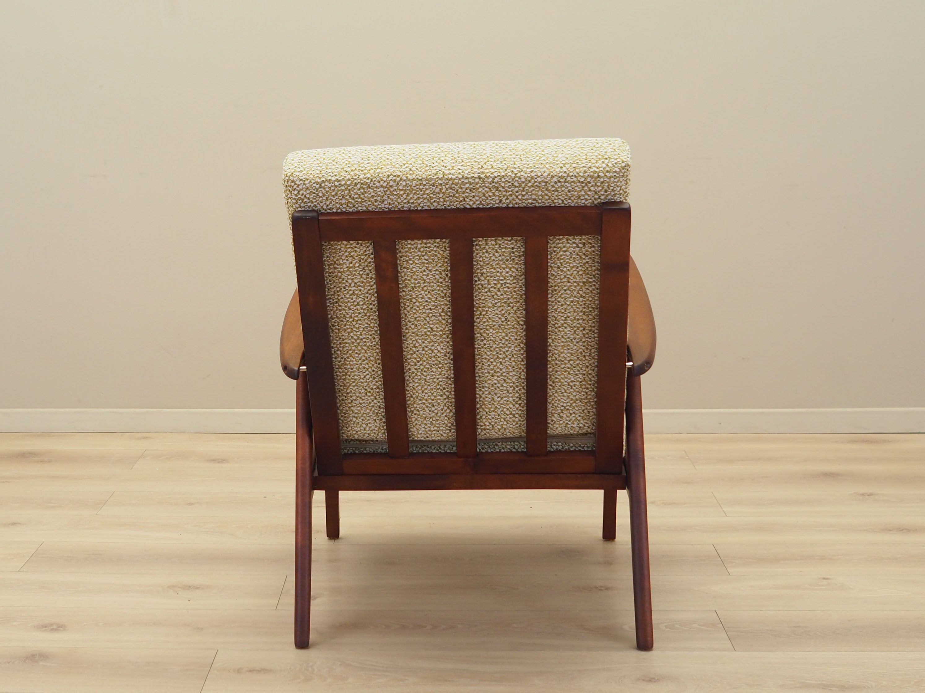 Teak_Armchair,_Danish_Design,_Refurbished_Fabric,_1970s,_Denmark