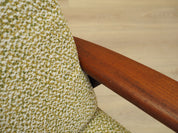 Teak_Armchair,_Danish_Design,_Refurbished_Fabric,_1970s,_Denmark