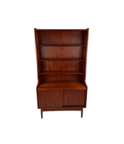 Teak_Bookcase_with_Cabinet_by_Johannes_Sorth_for_Nexø_Møbelfabrik,_Denmark,_1960s