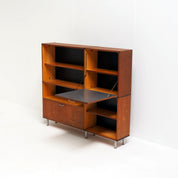 Cees_Braakman_Made_to_Measure_Cabinet_for_Pastoe_in_Teak_with_Black_and_Off-White_Details,_Netherlands,_Mid-Century_Modern