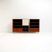 Cees_Braakman_Made_to_Measure_Cabinet_for_Pastoe_in_Teak_with_Black_and_Off-White_Details,_Netherlands,_Mid-Century_Modern