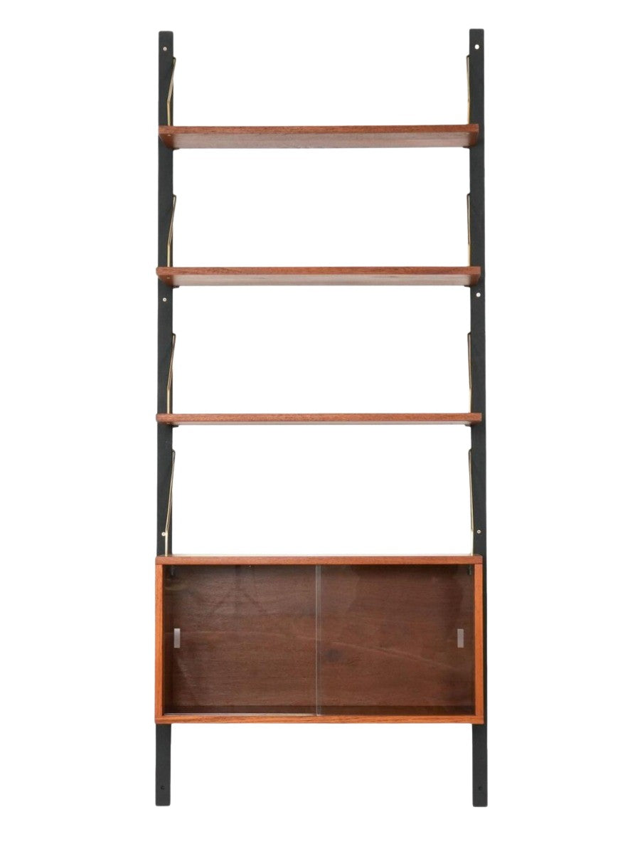 Danish_Teak_Shelving_Unit_with_Cabinet_Storage,_1960s,_Denmark