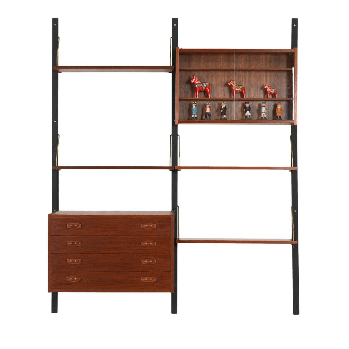 Teak_Wall_Unit,_Randers_Møbelfabrik_PS_System,_Teak_Veneer,_1960s,_Denmark
