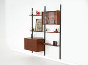 Teak_Wall_Unit,_Randers_Møbelfabrik_PS_System,_Teak_Veneer,_1960s,_Denmark