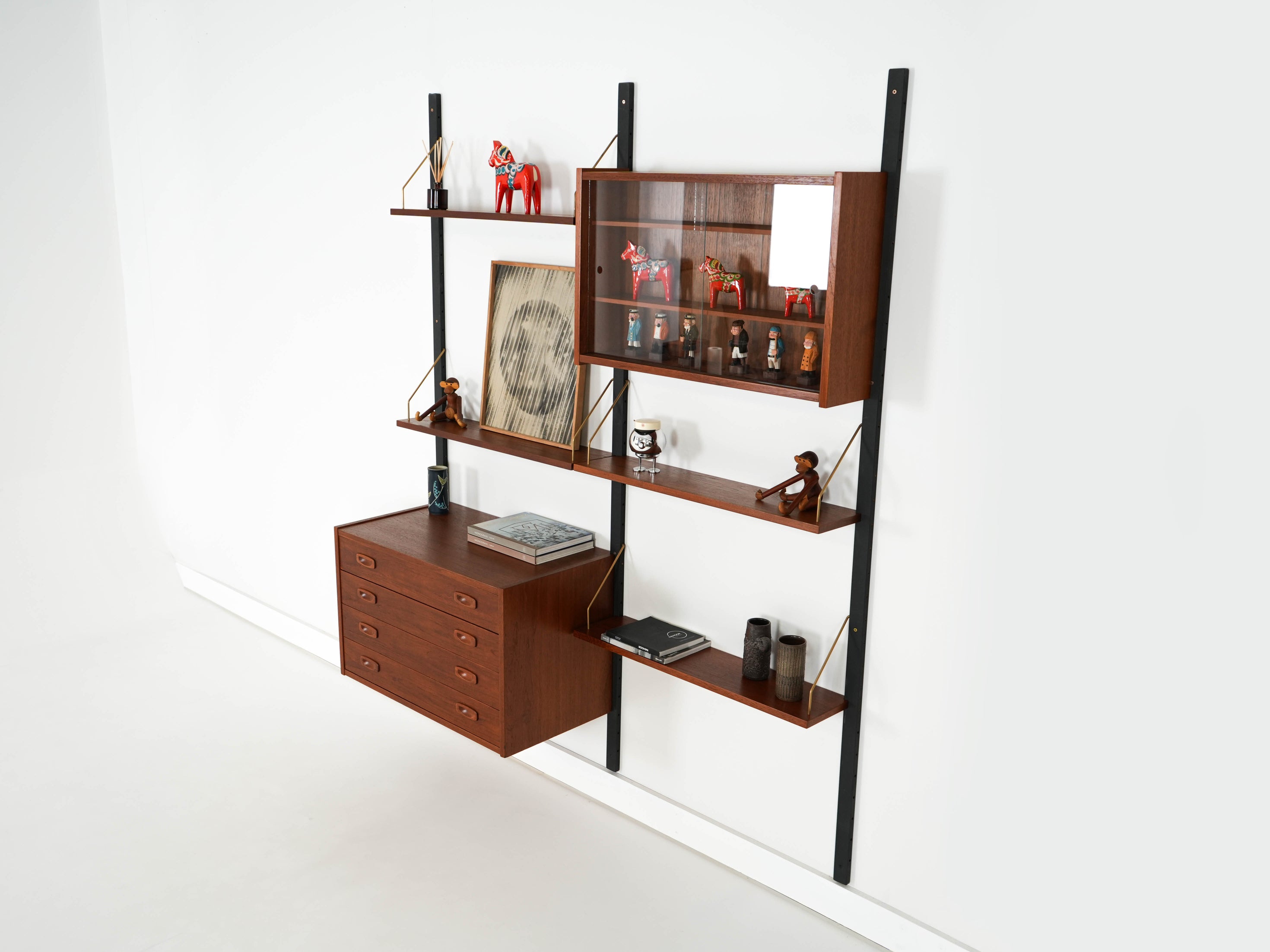 Teak_Wall_Unit,_Randers_Møbelfabrik_PS_System,_Teak_Veneer,_1960s,_Denmark