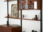 Teak_Wall_Unit,_Randers_Møbelfabrik_PS_System,_Teak_Veneer,_1960s,_Denmark