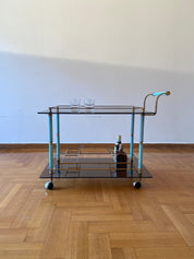 Mid-Century_Brass_Drinks_Trolley_with_Glass_Shelves,_1960s