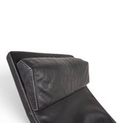 MaRe_Lounge_Chair_by_Christophe_Marchand_for_Team_by_Wellis,_Black_Leather_Reclining_Chaise_Lounge,_Red_Dot_Design_Award