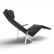 MaRe_Lounge_Chair_by_Christophe_Marchand_for_Team_by_Wellis,_Black_Leather_Reclining_Chaise_Lounge,_Red_Dot_Design_Award