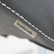 MaRe_Lounge_Chair_by_Christophe_Marchand_for_Team_by_Wellis,_Black_Leather_Reclining_Chaise_Lounge,_Red_Dot_Design_Award