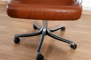 P126_Executive_Office_Chair_by_Osvaldo_Borsani_for_Tecno_in_Black_Leather,_Italy_1966