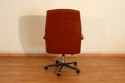 P126_Executive_Office_Chair_by_Osvaldo_Borsani_for_Tecno_in_Black_Leather,_Italy_1966