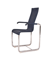Tecta_D25_Bauhaus_Cantilever_Chair_in_Chrome_and_Navy_Woven_Upholstery,_Germany,_Vintage
