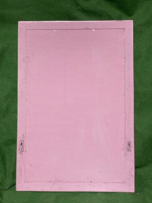 Tessellated_Coral_Pink_Stone_Mirror_by_Maitland_Smith,_1970s,_Philippines