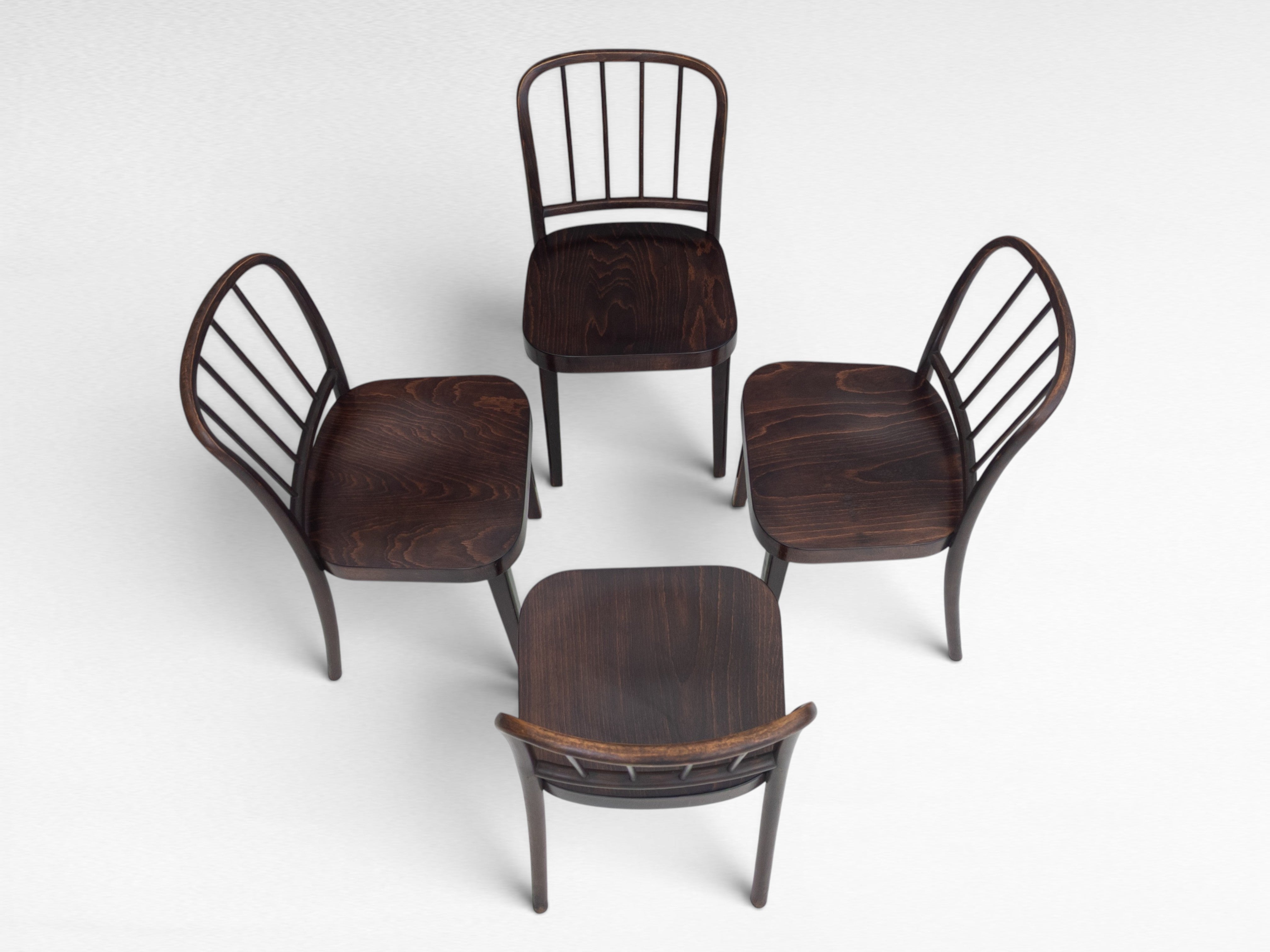 Thonet_A_811/4_Dining_Chairs_by_Josef_Hoffmann_for_Thonet,_1930s