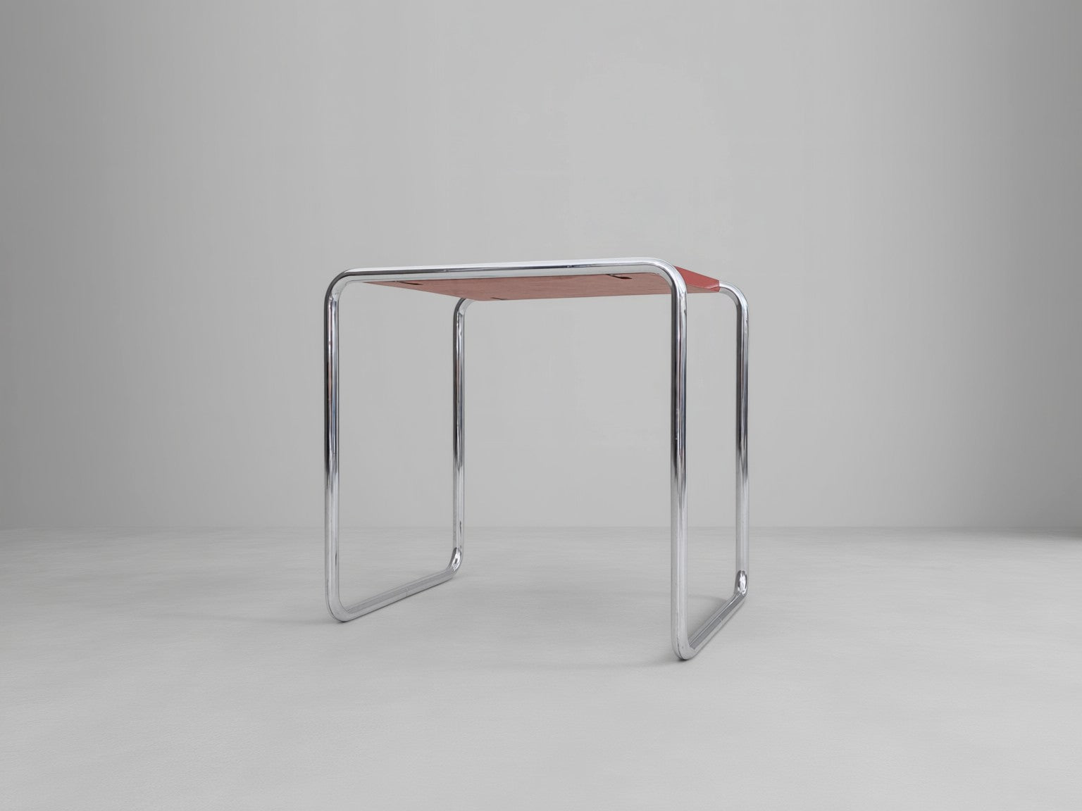 B9_Tubular_Steel_Side_Table_by_Marcel_Breuer_for_Thonet_with_Crimson_Red_Top,_1930s