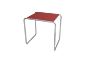 B9_Tubular_Steel_Side_Table_by_Marcel_Breuer_for_Thonet_with_Crimson_Red_Top,_1930s