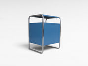 Jindřich_Fenyves_B_107_Bauhaus_Nightstand_for_Thonet_in_Blue_Lacquer_and_Chrome,_1930s