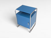 Jindřich_Fenyves_B_107_Bauhaus_Nightstand_for_Thonet_in_Blue_Lacquer_and_Chrome,_1930s