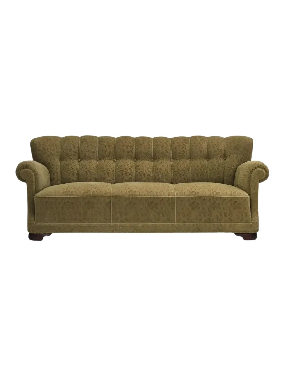 Three-Seater_Sofa,_Green_Velour_&_Beech_Wood_Frame,_1970s_Denmark