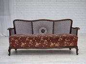 Danish_Modern_Three-Seater_Sofa_in_Salmon_Pink_Velour,_1950s,_Denmark
