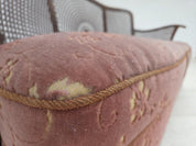 Danish_Modern_Three-Seater_Sofa_in_Salmon_Pink_Velour,_1950s,_Denmark