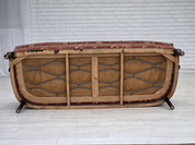 Danish_Modern_Three-Seater_Sofa_in_Salmon_Pink_Velour,_1950s,_Denmark