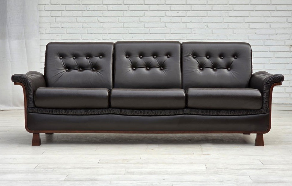 Three-Seater_Sofa,_Upholstered_&_Wood_Base,_1970s_Denmark